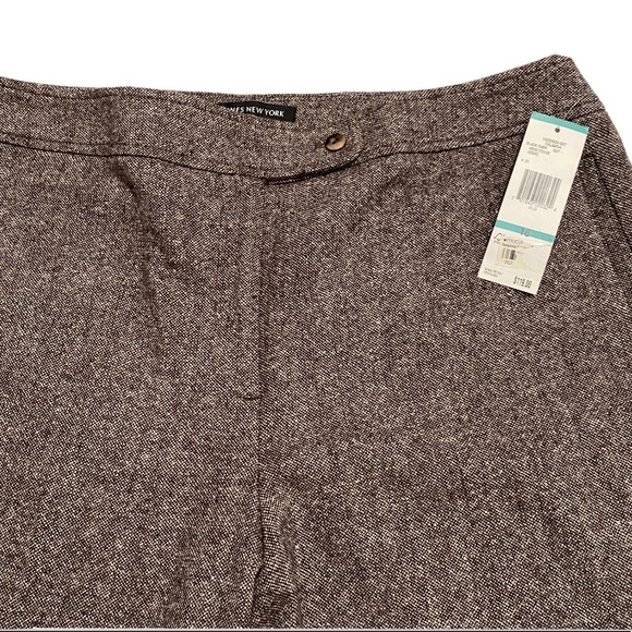 New York Collection Women’s Pants Brown Wool SZ 16 - Picture 5 of 8